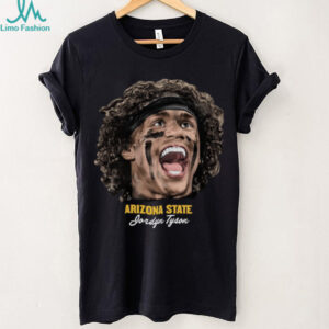 Arizona State Football Jordyn Tyson Illustrated T Shirt