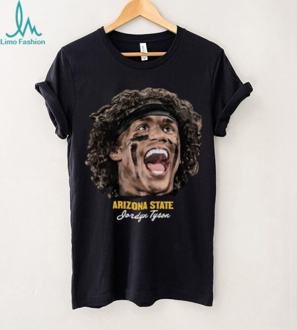 Arizona State Football Jordyn Tyson Illustrated T Shirt