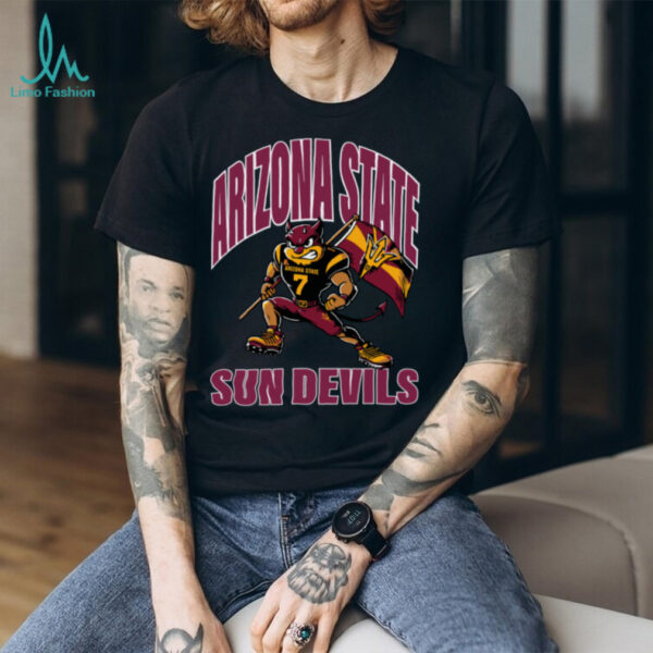 Arizona State Sun Devils Mascot Planting Flag College Football Tee