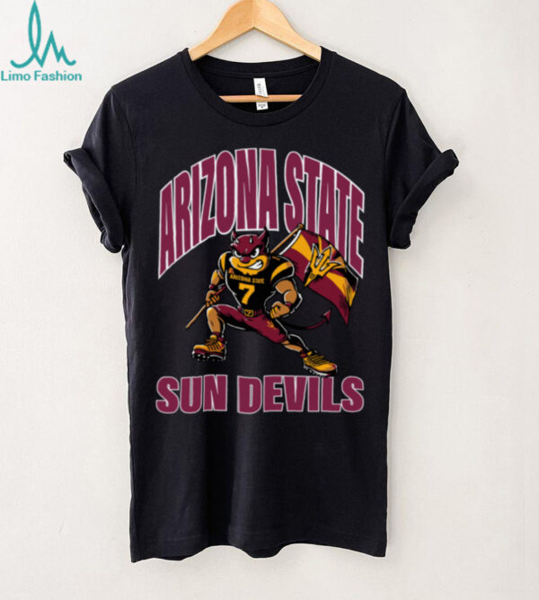 Arizona State Sun Devils Mascot Planting Flag College Football Tee