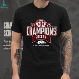 Arkansas Razorbacks SEC 2025 Soccer Champions Shirt