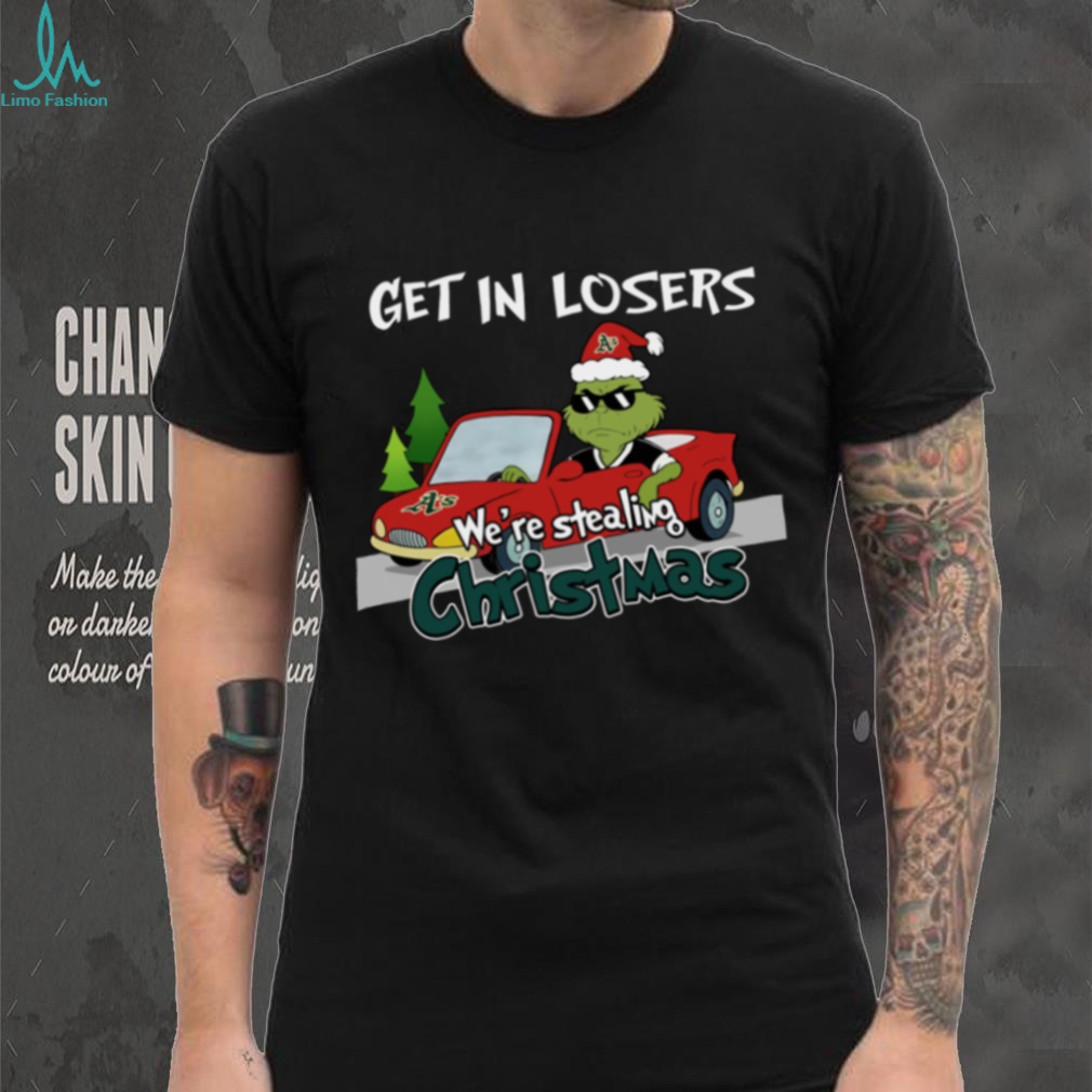Athletics Grinch Christmas T Shirt Get In Losers We’re Stealing Christmas Holiday Tee Athletics Grinch Christmas T Shirt Get In Losers We’re Stealing Christmas Holiday Tee
