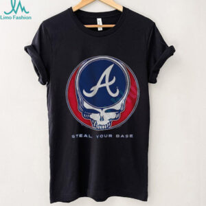 Atlanta Braves Steal Your Base Grateful Dead skull MLB shirt