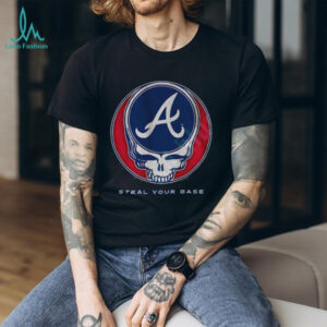 Atlanta Braves Steal Your Base Grateful Dead skull MLB shirt