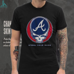 Atlanta Braves Steal Your Base Grateful Dead skull MLB shirt