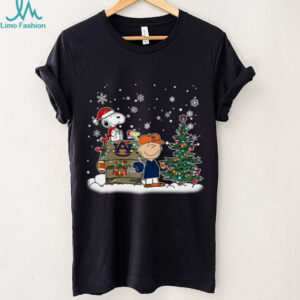 Auburn Tigers Snoopy Charlie Brown Christmas Holiday T Shirt
