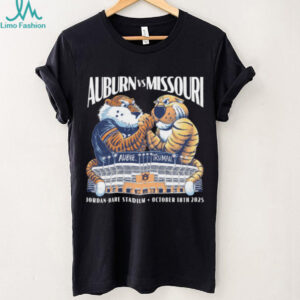 Auburn vs Missouri Tigers Mascot Rivalry Football Game Day 2025 Shirt