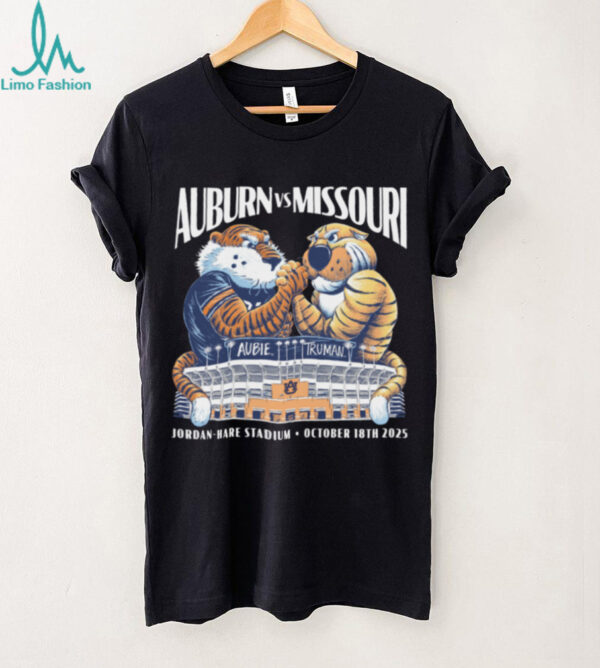 Auburn vs Missouri Tigers Mascot Rivalry Football Game Day 2025 Shirt
