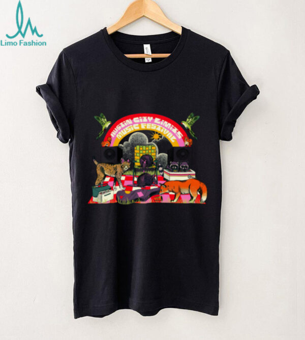 Austin City Limits Festival Critter Picnic Lineup T Shirt