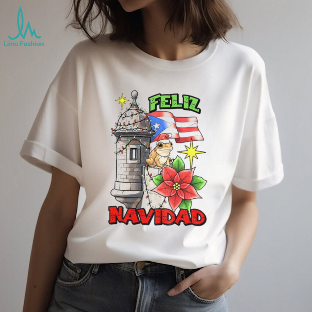 Bad Bunny Feliz Navidad Puerto Rican flag Merry Christmas shirt Bad Bunny Feliz Navidad Puerto Rican flag Merry Christmas shirt