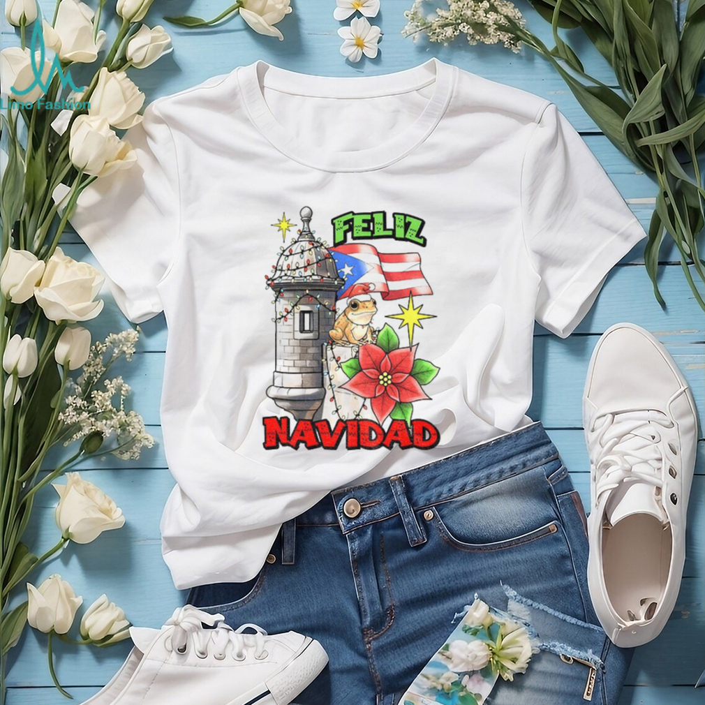 Bad Bunny Feliz Navidad Puerto Rican flag Merry Christmas shirt Bad Bunny Feliz Navidad Puerto Rican flag Merry Christmas shirt