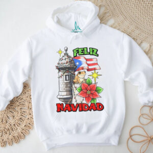 Bad Bunny Feliz Navidad Puerto Rican flag Merry Christmas shirt