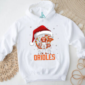 Baltimore Orioles Santa Christmas Lights Family Shirt – Personalized MLB Fan Tee – Custom Holiday Baseball Gift for Men & Women