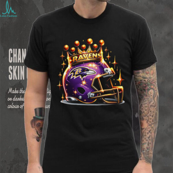 Baltimore Ravens King Crown Helmet T Shirt