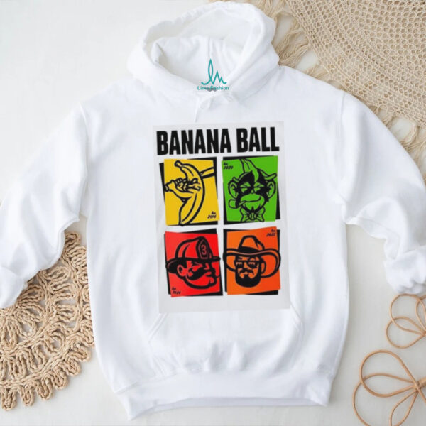 Banana Ball Characters T Shirt