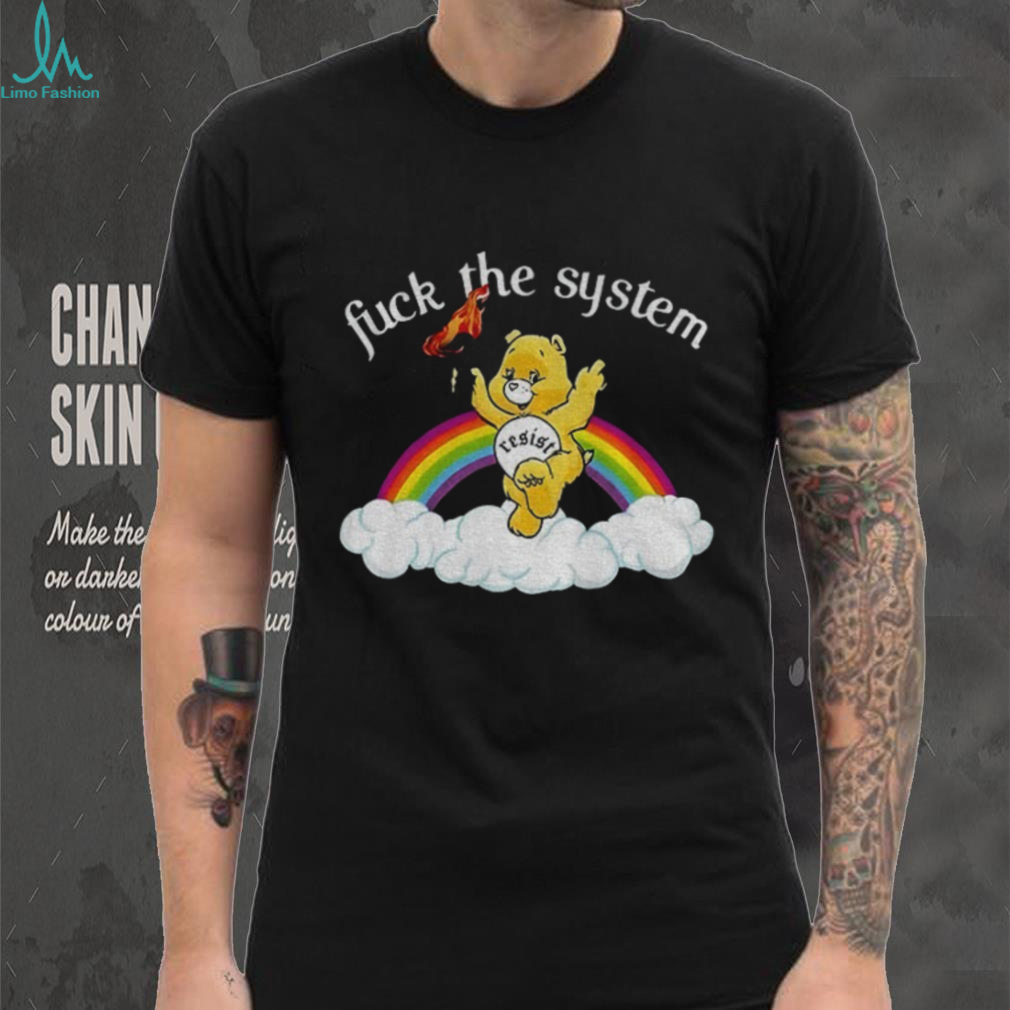 Bear resist fuck the system rainbow LGBT Pride Month shirt Bear resist fuck the system rainbow LGBT Pride Month shirt