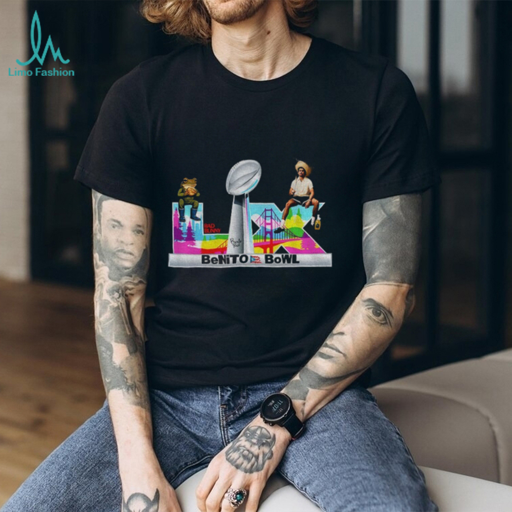 Benito Bowl Bad Bunny Super Bowl Colorful Concert Graphic shirt Benito Bowl Bad Bunny Super Bowl Colorful Concert Graphic shirt