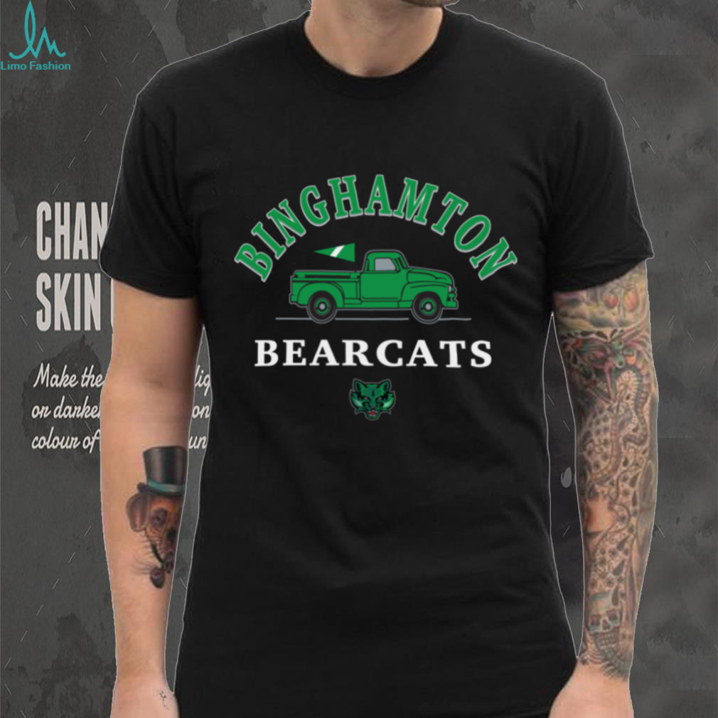 Binghamton Bearcats Classic College Truck Graphic Shirt Binghamton Bearcats Classic College Truck Graphic Shirt