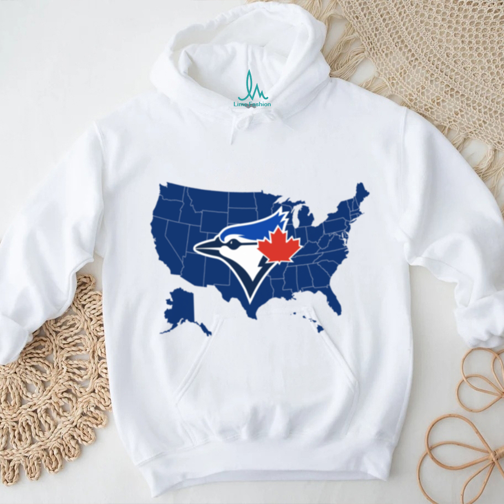 Blue Jays Across America US Map World Series Baseball Shirt Blue Jays Across America US Map World Series Baseball Shirt