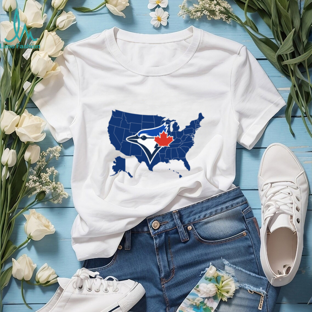 Blue Jays Across America US Map World Series Baseball Shirt Blue Jays Across America US Map World Series Baseball Shirt