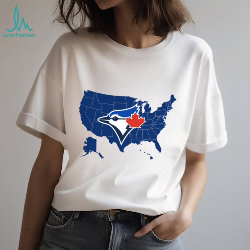 Blue Jays Across America US Map World Series Baseball Shirt Blue Jays Across America US Map World Series Baseball Shirt