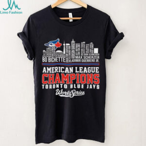 Blue Jays World Series 2025 Team Roster Player Name City Skyline TShirt