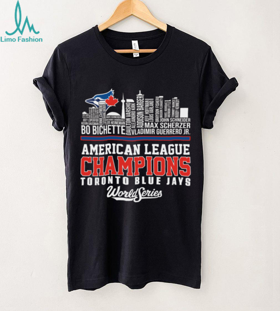 Blue Jays World Series 2025 Team Roster Player Name City Skyline TShirt Blue Jays World Series 2025 Team Roster Player Name City Skyline TShirt
