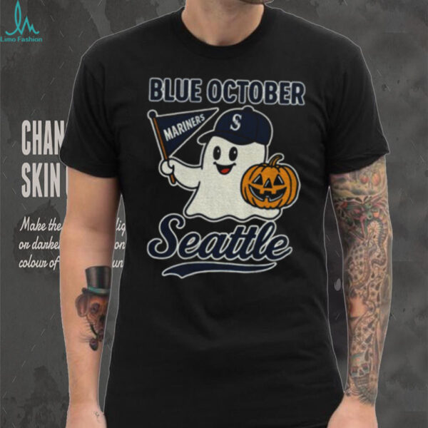 Blue October Seattle Mariners Halloween Ghost shirt