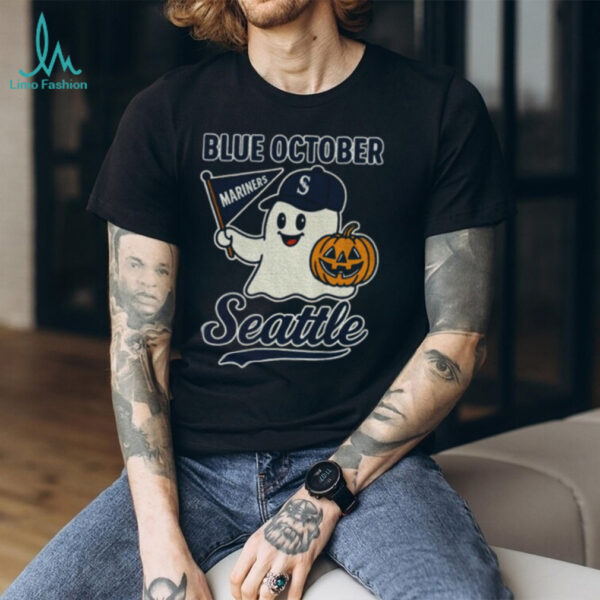 Blue October Seattle Mariners Halloween Ghost shirt