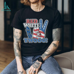 Bluechip Wrestling Shop Red White And Two Short Sleeve Wrestling Tee Shirt