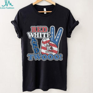 Bluechip Wrestling Shop Red White And Two Short Sleeve Wrestling Tee Shirt