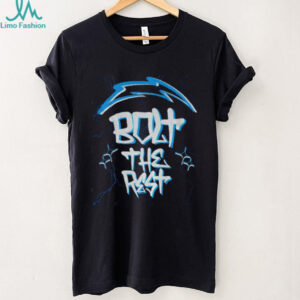Bolt The Rest Los Angeles Chargers logo NFL 2025 shirt