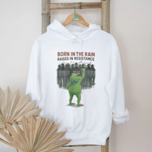 Born In The Rain Raised In Resistance Portland Frog Protest Shirt