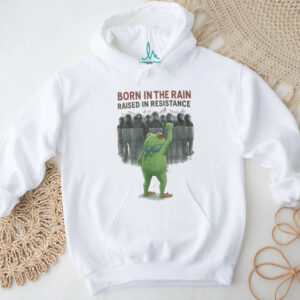 Born In The Rain Raised In Resistance Portland Frog Protest Shirt