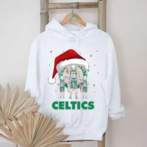 Boston Celtics Christmas Family T Shirt – Custom Name & Number NBA Fan Tee – Personalized Dad Gift for Holiday & Game Day