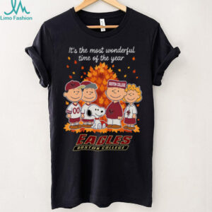 Boston College Eagles X Peanuts It’S The Most Wonderful Time Of The Year The Fall Shirt