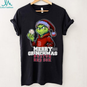 Boston Red Sox Grinch Christmas T Shirt Merry Christmas Baseball Tee