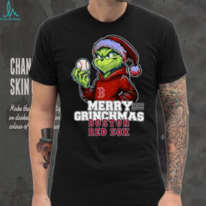 Boston Red Sox Grinch Christmas T Shirt Merry Christmas Baseball Tee
