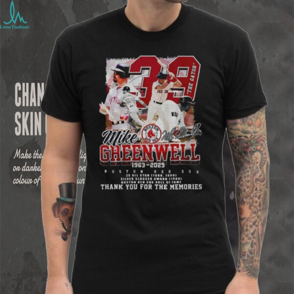 Boston Red Sox Mike Greenwell 1963 2025 Thank You For The Memories signature shirt