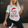 Personalized Los Angeles Dodgers Christmas Tee, Grinch Santa Baseball Shirt with Quote They Hate Us Ain’t Us, Funny MLB Gift