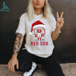Boston Red Sox Santa Christmas Lights Matching Family Tee – Custom MLB Shirt – Personalized Holiday Gift for Baseball Fans