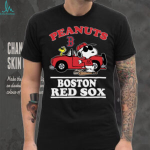 Boston Red Sox Snoopy Peanuts Car Baseball T Shirt