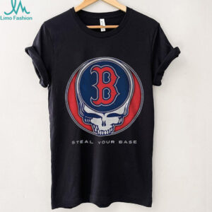 Boston Red Sox Steal Your Base Grateful Dead skull MLB shirt