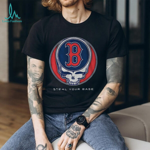 Boston Red Sox Steal Your Base Grateful Dead skull MLB shirt