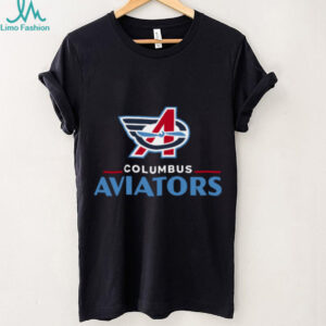 Breakingt Shop Columbus Aviators Lockup Logo T Shirt