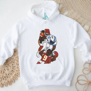 Brian Branch vs Juju Smith Schuster Detroit Lions Chiefs shirt
