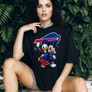 Buffalo Bills Mickey Mouse and Donald Duck Football Players Shirt