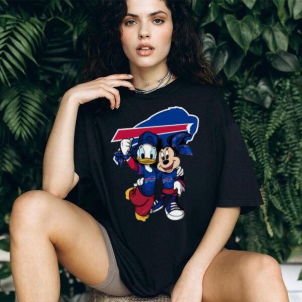 Buffalo Bills Mickey Mouse and Donald Duck Football Players Shirt