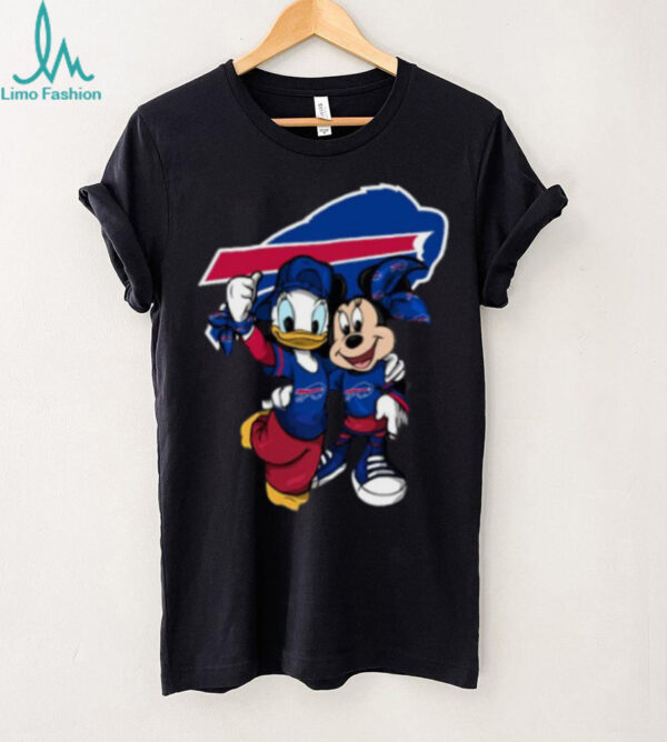 Buffalo Bills Mickey Mouse and Donald Duck Football Players Shirt
