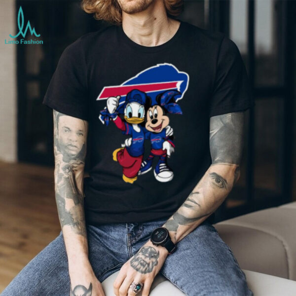 Buffalo Bills Mickey Mouse and Donald Duck Football Players Shirt